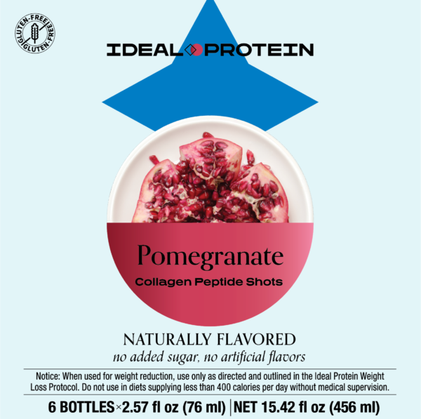 Ideal Protein Pomegranate Collagen Peptide Shots (6pk)