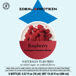 Ideal Protein Raspberry Collagen Peptide Shots (6pk)